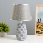 Настольная лампа "Айрис" Е14 40Вт серый 20х20х33 см - фото 4199753