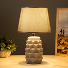 Настольная лампа "Айрис" Е14 40Вт серый 20х20х33 см RISALUX - Фото 2