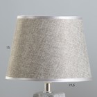 Настольная лампа "Айрис" Е14 40Вт серый 20х20х33 см RISALUX - Фото 3