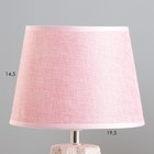 Настольная лампа "Айрис" Е14 40Вт розовый 20х20х33 см RISALUX - Фото 2