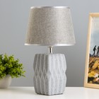 Настольная лампа "Алейда" Е14 40Вт серый 20х20х33 см RISALUX - фото 320839117