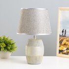 Настольная лампа "Алира" Е14 40Вт серый 20х20х33 см RISALUX - фото 3390357