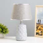 Настольная лампа "Асфея" Е14 40Вт серый 20х20х33 см RISALUX - фото 3390381