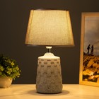 Настольная лампа "Асфея" Е14 40Вт серый 20х20х33 см RISALUX - Фото 2