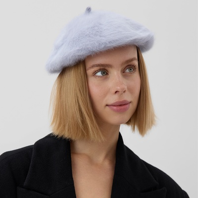 Берет шерстяной женский MINAKU, серый, размер 54-56