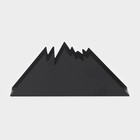 Салфетница «Горы», 15×4×6 см, цвет чёрный - Фото 3
