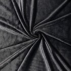Лоскут Мех на трикотажной основе, 100*150см,цвет черный - фото 4381688