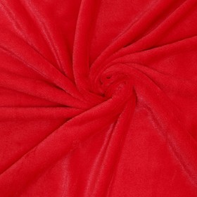 Лоскут «Мех» на трикотажной основе, 100 × 150 см, цвет красный