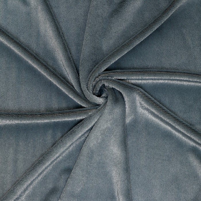 Лоскут «Мех» на трикотажной основе, 100 × 150 см, цвет тёмно-серый
