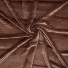 Лоскут «Мех» на трикотажной основе, 100 × 150 см, цвет тёмно-коричневый - Фото 1