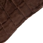Лоскут «Мех» на трикотажной основе, 100 × 150 см, цвет тёмно-коричневый - фото 8545196