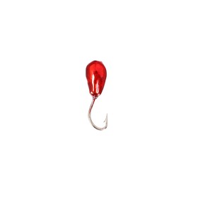 Мормышка свинцовая TAKEDO Капля 4 мм, красная, с отверстием