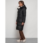 Пальто утепленное зимнее женское, размер 46, цвет чёрный - Фото 2