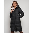 Пальто утепленное зимнее женское, размер 46, цвет чёрный - Фото 12