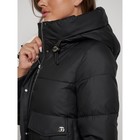Пальто утепленное зимнее женское, размер 46, цвет чёрный - Фото 17