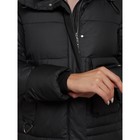 Пальто утепленное зимнее женское, размер 46, цвет чёрный - Фото 18