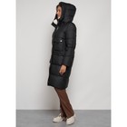 Пальто утепленное зимнее женское, размер 46, цвет чёрный - Фото 6