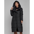 Пальто утепленное зимнее женское, размер 42, цвет чёрный - Фото 7