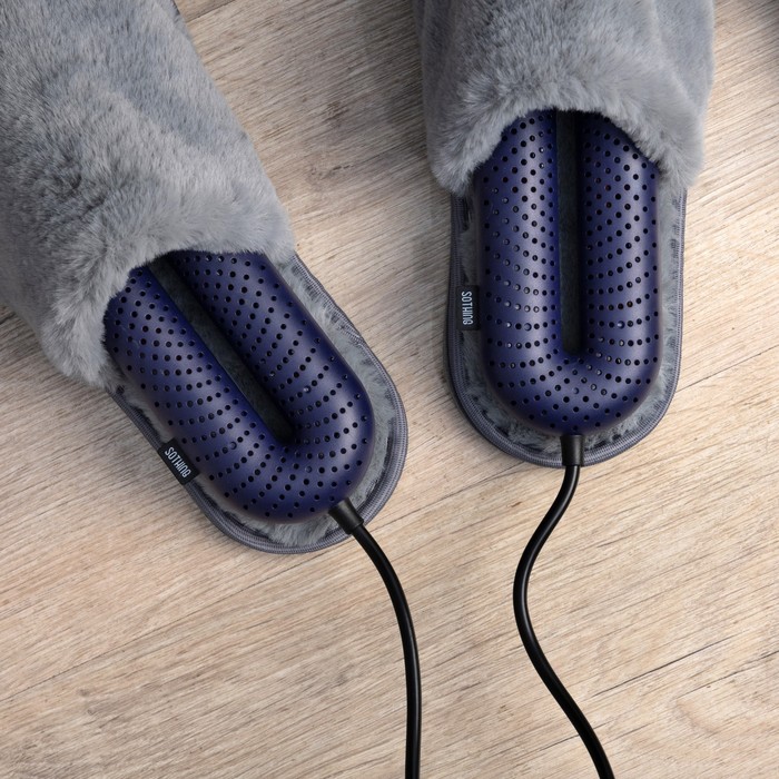 Сушилка для обуви Windigo LSO-07, 17 см, 20 Вт, индикатор, таймер 3/6/9 часов, синяя - фото 1897715855