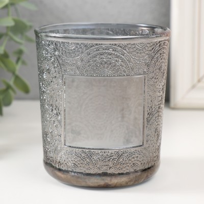 Стакан для свечей стеклянный «Сиеста» черный 350 мл 8.5×8.5×10 см