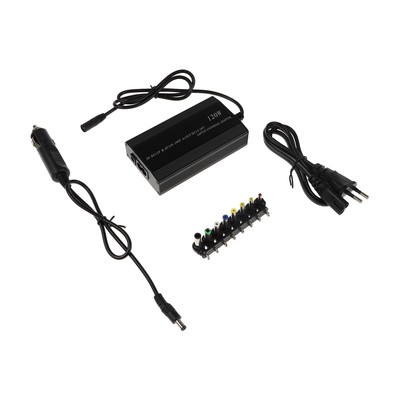 Универсальное зарядное устройство для ноутбука ZU30, 120 Вт, 8 переходников, с АЗУ