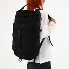 Рюкзак-сумка на молнии, 4 наружных кармана, отделение для обуви, цвет чёрный - Фото 1