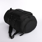 Рюкзак-сумка на молнии, 4 наружных кармана, отделение для обуви, цвет чёрный - Фото 7