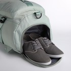 Рюкзак-сумка на молнии, 4 наружных кармана, отделение для обуви, цвет зелёный - Фото 5