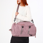 Рюкзак-сумка на молнии, 4 наружных кармана, отделение для обуви, цвет розовый - Фото 1
