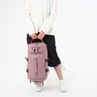 Рюкзак-сумка на молнии, 4 наружных кармана, отделение для обуви, цвет розовый - Фото 14