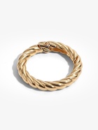 Кольцо-карабин, плетёное, d=20/28, толщина - 4 мм, 5 шт., цвет золотой - Фото 2