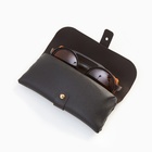 Очки солнцезащитные, uv 400, кожаные шторки, дужка 14.1 см, ширина 12.1 см, линза 5.2 х 5 см - фото 24366101