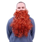 Борода, рыжая, 110 гр, длина 50 см - фото 320822571
