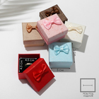 Коробочка подарочная под кольцо/серьги «Бантик», 5×5, МИКС - Фото 1
