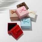 Коробочка подарочная под кольцо/серьги «Бантик», 5×5, МИКС - Фото 2