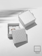 Коробочка подарочная под кольцо, серьги «Стёганая», 4×4 см, белая - Фото 1