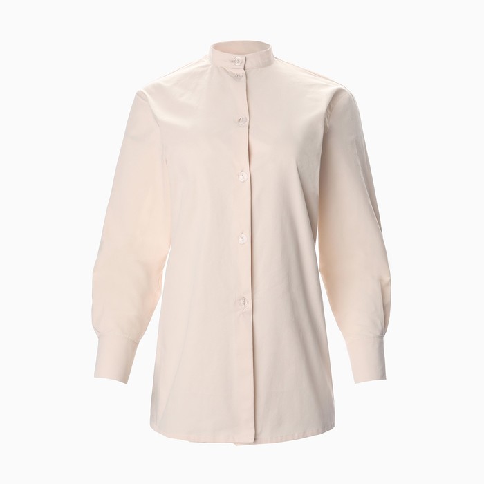 Рубашка женская MINAKU: Casual Collection цвет бежевый, р-р 44