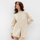 Рубашка женская MINAKU: Casual Collection цвет бежевый, р-р 48  (артикул 10184691)  большой выбор товаров оптом и в розницу по низким ценам с доставкой