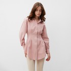 Рубашка женская удлиненная MINAKU: Casual Collection цвет розовый, р-р 42 - фото 11801826
