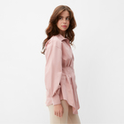 Рубашка женская удлиненная MINAKU: Casual Collection цвет розовый, р-р 42 - Фото 3