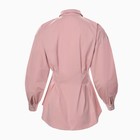 Рубашка женская удлиненная MINAKU: Casual Collection цвет розовый, р-р 44 - Фото 6