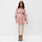 Рубашка женская удлиненная MINAKU: Casual Collection цвет розовый, р-р 48 - фото 23438085