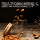 УЦЕНКА Банка для сыпучих продуктов с бамбуковой крышкой «Эко» 450 мл, 8.5×10.5 см - Фото 5