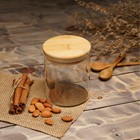 УЦЕНКА Банка для сыпучих продуктов с бамбуковой крышкой «Эко» 450 мл, 8.5×10.5 см - Фото 7