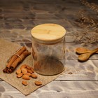 УЦЕНКА Банка для сыпучих продуктов с бамбуковой крышкой «Эко» 450 мл, 8.5×10.5 см - Фото 8