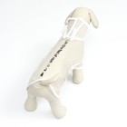 Дождевик для собак, размер XS (ДС 18, ОГ 25-30, ОШ 25 см), белый - Фото 5