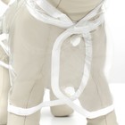 Дождевик для собак, размер XS (ДС 18, ОГ 25-30, ОШ 25 см), белый - Фото 7