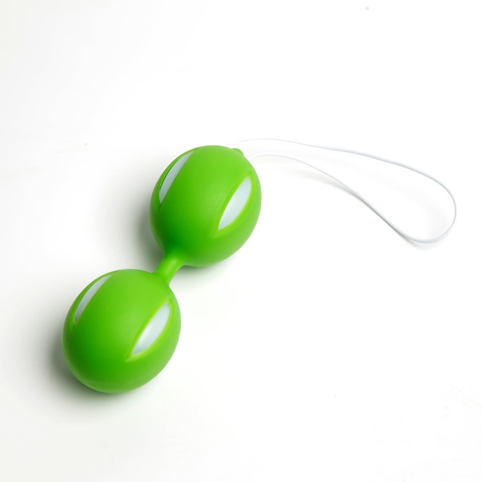 Шарики вагинальные Оки-Чпоки, для укрепления мышц влагалища, D 45 мм, зеленый - Фото 1