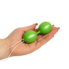 Шарики вагинальные Оки-Чпоки, для укрепления мышц влагалища, D 45 мм, зеленый - Фото 3