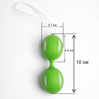 Шарики вагинальные Оки-Чпоки, для укрепления мышц влагалища, D 45 мм, зеленый - Фото 5